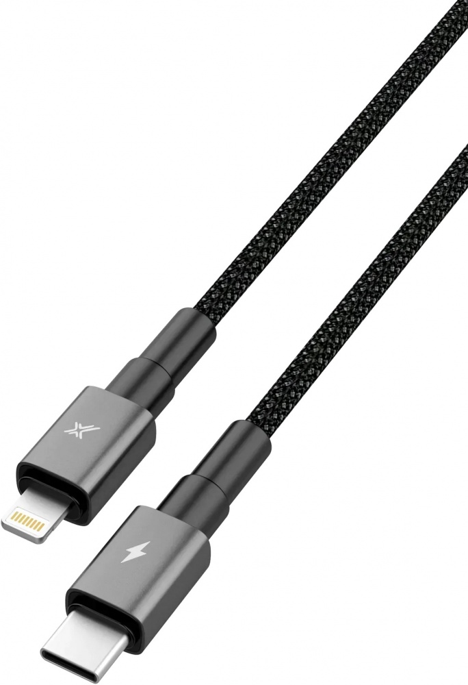 Кабель Grand-X Type-C — Lightning 1 м чорний (CL-08B)