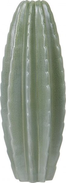 Ваза фаянсовая Cactus 17х50 см зеленый Jomaze