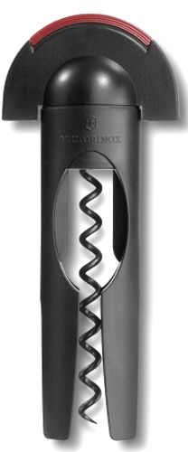 Штопор 7.6924 черный с резаком для фольги Victorinox