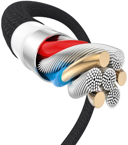 Кабель T-PHOX USB Type-A 1 м чорний (T-M814 black) Jagger 