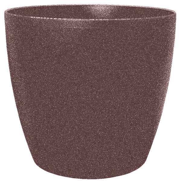 Горщик пластиковий Алеана Матільда круглий 4,1л мокко (114094) 