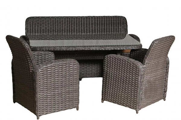 Комплект мебели Амелия ротанг антрацит
