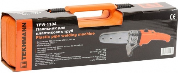 Паяльник для пластиковых труб Tekhmann TPW-1104 846736
