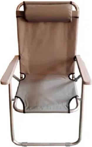 Стул раскладной інше полиэстер 95x54x60 см серый 