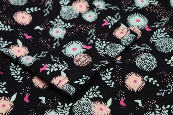 Пижама детская для девочек KOSTA 1431-2 р.122–128 черный 