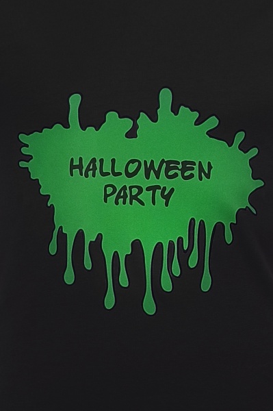 Футболка для дівчаток/для хлопчиків WP Merchandise Halloween Ляпка р.128–134 чорний 22134 