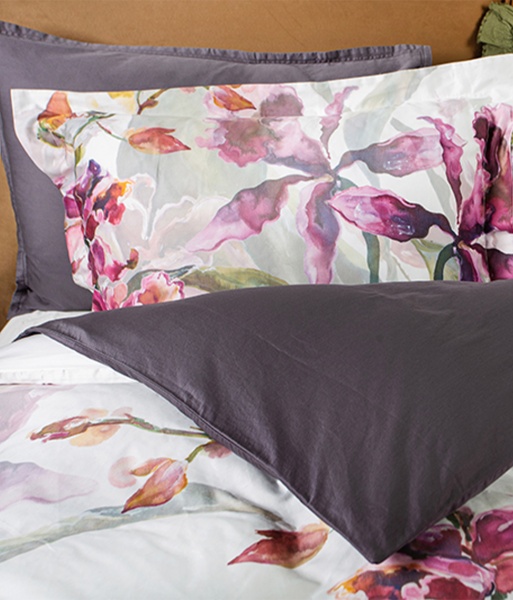 Комплект постельного белья Orchids Modern семейный разноцветный Decoflux 