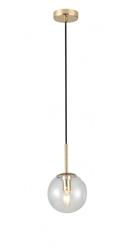 Підвіс Sensio Anje 1x40 Вт E14 золото/прозорий LS-74657/1PG-E1440W