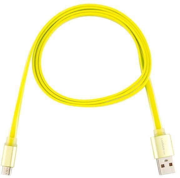 Кабель Logan USB – microUSB 1 м зеленый (EL117-010GN)