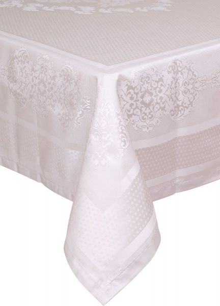 Скатерть Caramel 160x220 см серый Karna 