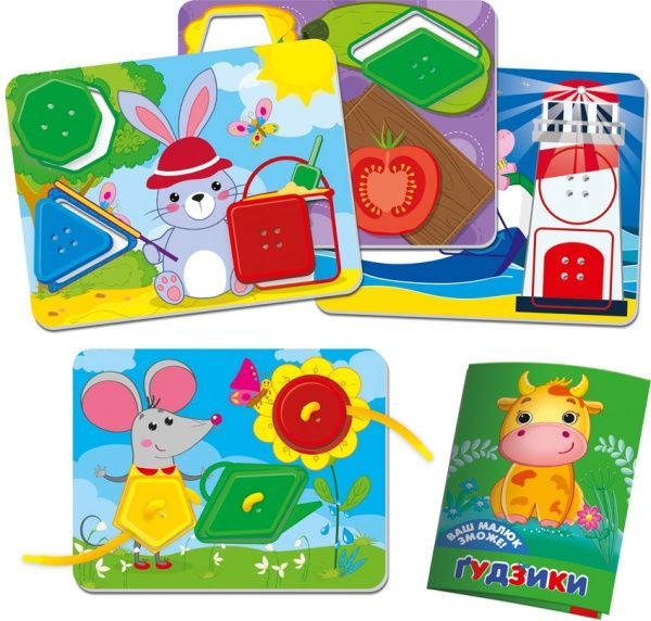 Игра настольная Vladi Toys Пуговицы для самых маленьких VT2905-02