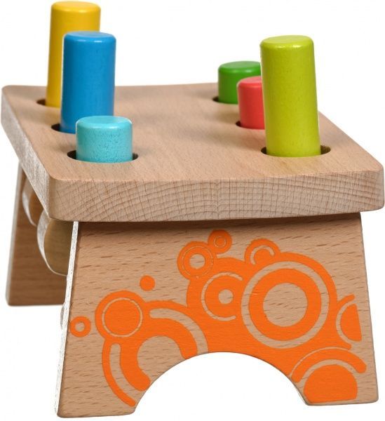 Стукалка Іграшки з дерева Цвяхи-перевертні прямокутник 2