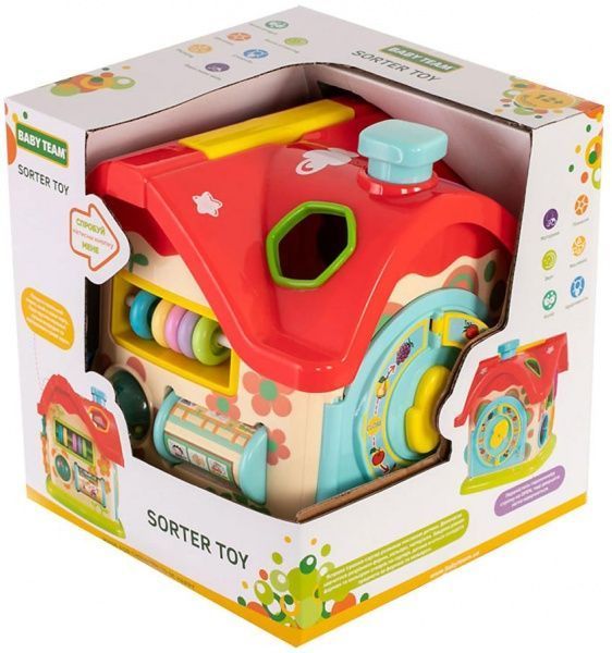 Игрушка-сортер Baby Team Домик 8640