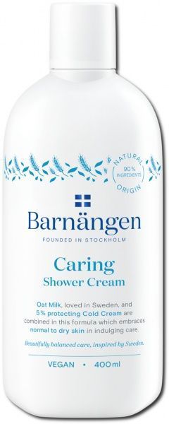 Гель для душу Barnangen Caring з вівсяним молочком для нормальної та сухої шкіри 400 мл
