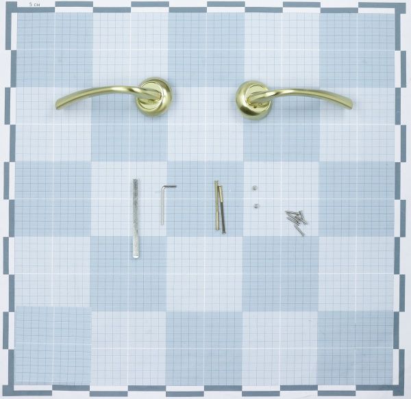 Ручка на розетке Comit Kea CM 155 полированная латунь/матовая латунь