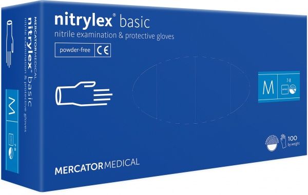 Перчатки медицинские NITRYLEX RD30105004 blue р.M 100 шт./уп.