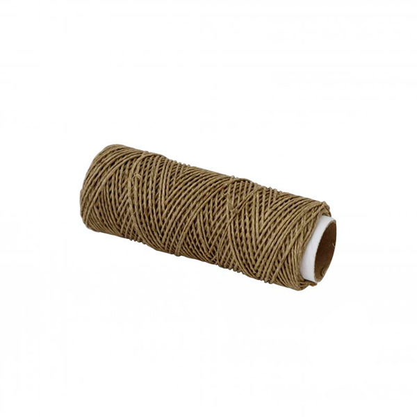 Шпагат льняной полированный Радосвіт 1 мм 50 м кремово-коричневый