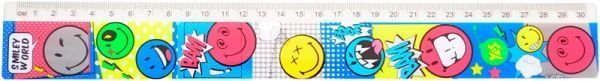 Линейка Smiley World 30 см 1 вересня
