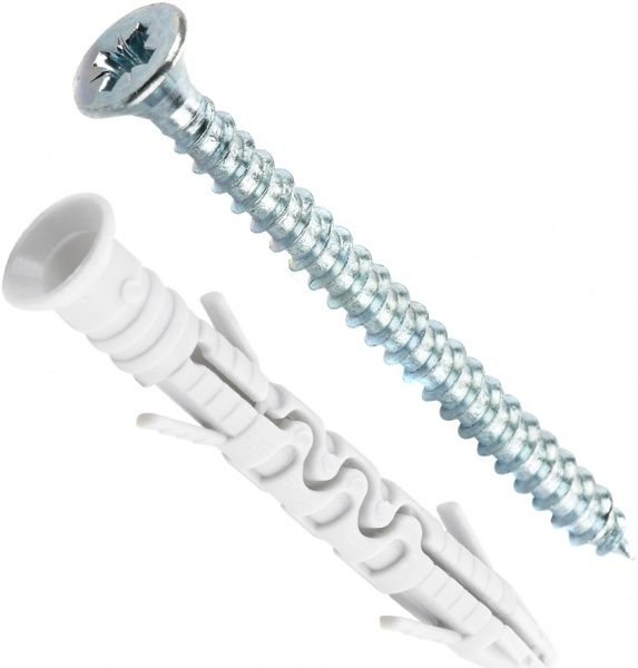 Дюбель рамный с универсальным шурупом 8x65 мм 4 шт. Expert Fix