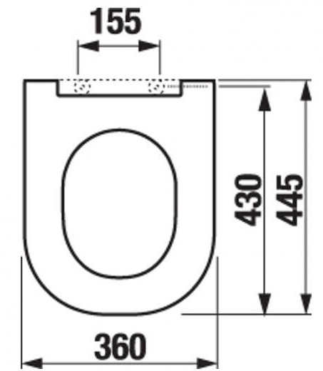 Сиденье для унитаза с крышкой Jika Mio New Soft Close 9171.1