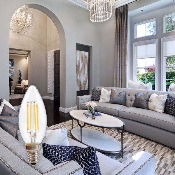 Лампа світлодіодна LightMaster FIL Deco C37 6,5 Вт E14 2700 К 230 В прозора LB-658 