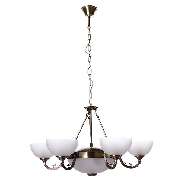 Люстра подвесная Eglo SAVOY 6x40 Вт E14 2х60 Вт E27 бронзовый 82749