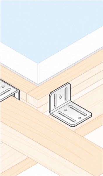 Уголок монтажный Domax L-образный 75x45x65 мм 4 мм KR3