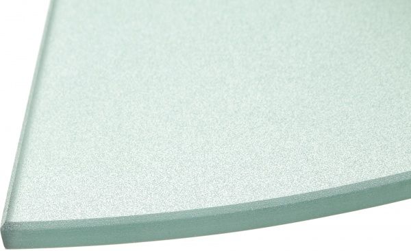 Полка стеклянная 250x8x250 мм зеленый металлик 