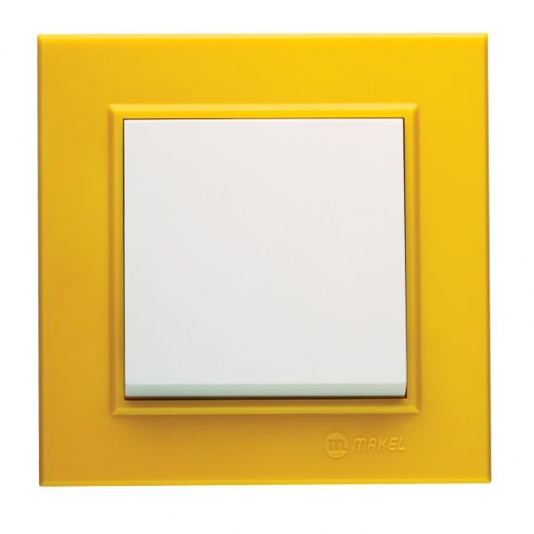 Рамка одномісна Makel Karea горизонтальна жовтий