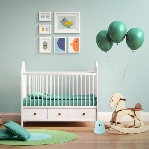 Ночник LightMaster силиконовый SNL-В02 Медвеженок RGB голубой 