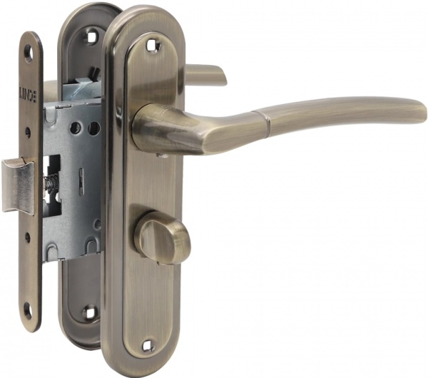 Комплект фурнітури WC Linde A-1210 AB 47,5 мм стара бронза