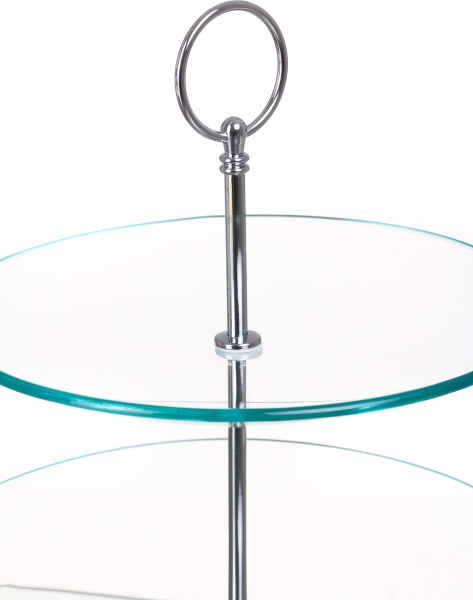 Блюдо кругле 3-х ярусне Glossy Fiora 