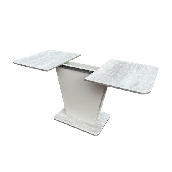 Стол обеденный Україна Крузо урбан лайт/ белый, 1100(350)х700х765 мм 