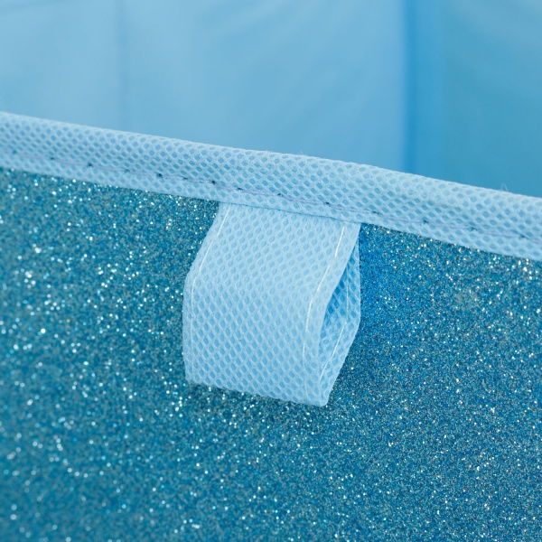 Ящик картонный складной SO04071-1 Glitter голубой 300x300x300 мм