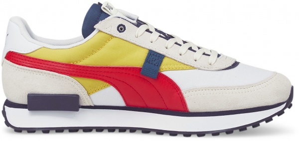 Кроссовки Puma Future Rider Displaced 38314805 р.UK 10,5 бело-желтый