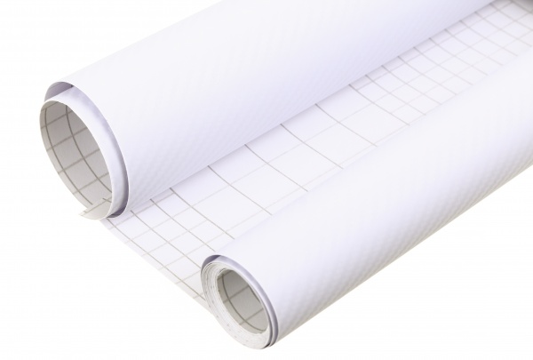 Пленка самоклеющаяся защитная белый карбон 0,9x2 м