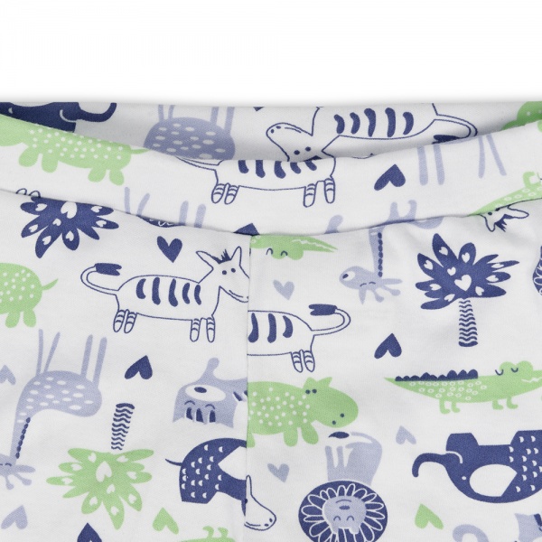 Пижама детская WP Merchandise Динозавры р.104–110 синий с рисунком FWPPJP3ZOO23BL110 