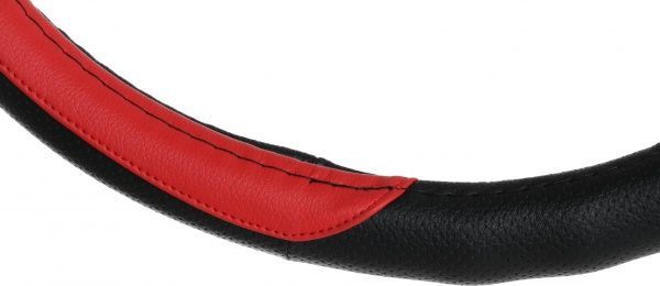 Чехол на руль Auto Assistance 13NR4002-P M черный с красным