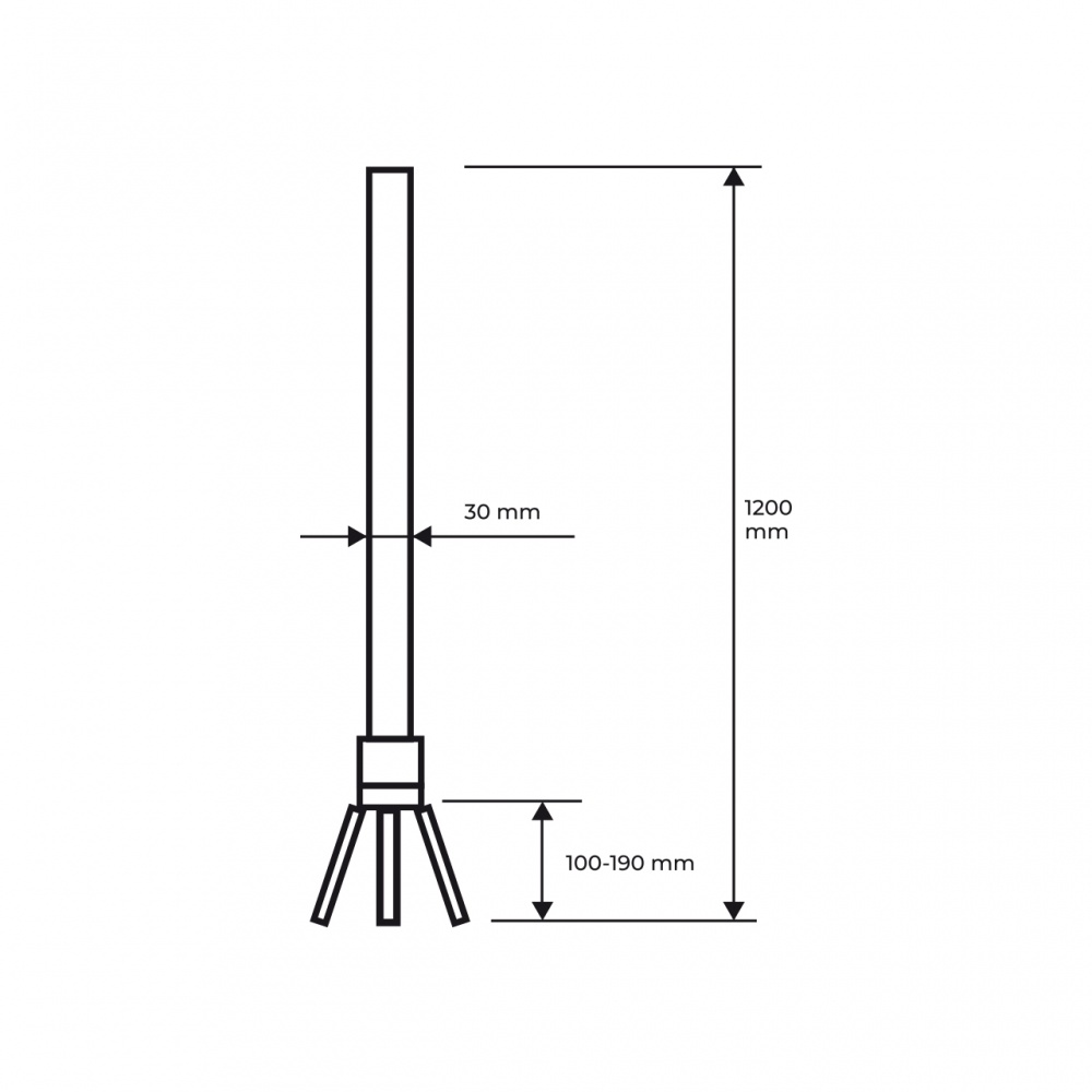 Торшер Eurolamp без цоколя зеленый LED-FLD-10W(RGB)W
