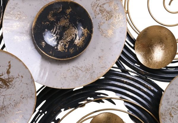 Декор настенный Holly-hox 134,6x68,6 см серо-золотистый 