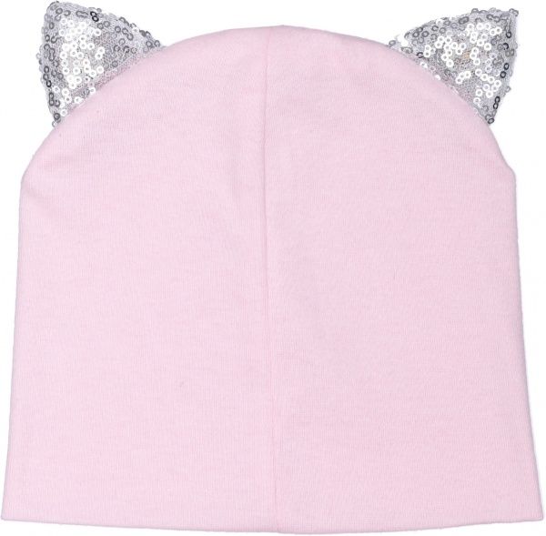 Шапочка дитяча для дівчинки Kraft 343-Т р.46-48 світло-рожевий 
