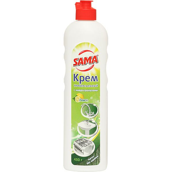 Крем для чистки универсальный SAMA Лимон 450 г