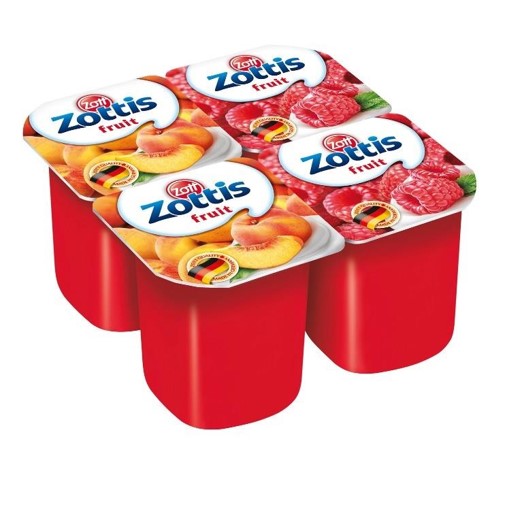 Йогурт Zott в асортименті зі смаком (полуниця, персик, малина, ананас) 