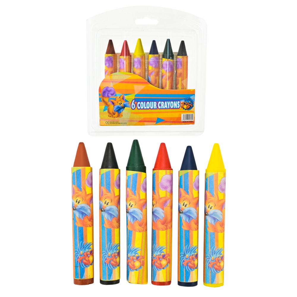 Набір воскової крейди Shantou 6 кольорів CE150420