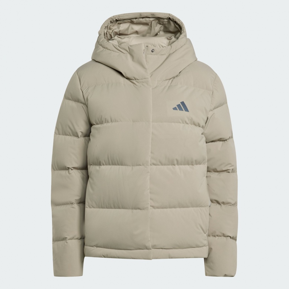 Пуховик жіночий зимовий Adidas W Helionic Hd J JX3027 р.S бежевий
