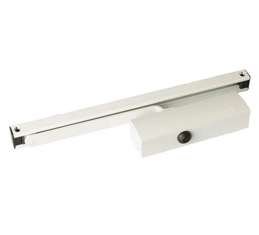 Доводчик дверной Geze TS 1500 со слайдовой тягой белый 40 кг