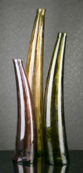 Ваза CURVE 120 см желто-золотая San Miguel