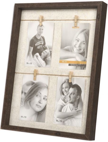 Мультирамка Velista 12B-4B 10x15 см темное дерево 