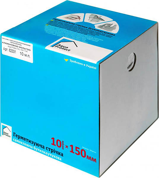 Лента герметизирующая Aqua Protect бутилкаучуковая LT/FA 150 мм x 10 м серая