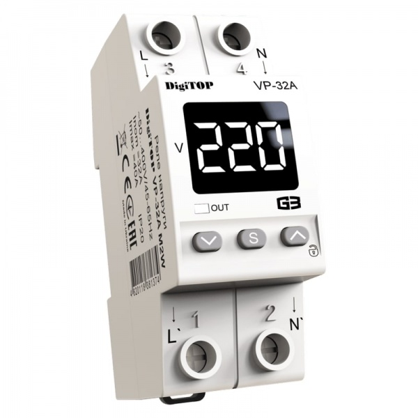 Реле напряжения DigiTOP VP-32A M2W